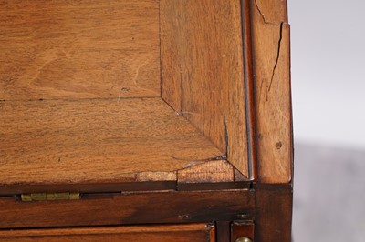 Lot 7 - A Georgian mahogany bureau bookcase