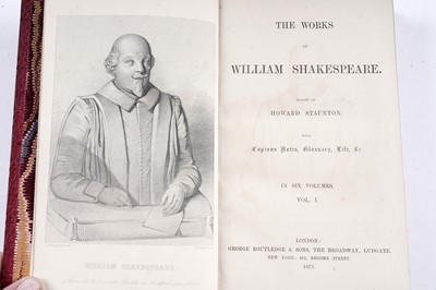 Lot 20 - Fine Bindings: Staunton (Howard), The Works Of William Shakespeare
