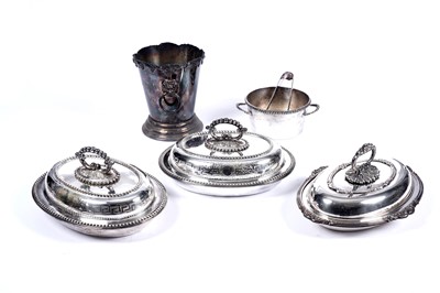 Lot 255 - A selection of silver-plated wares