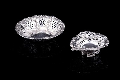 Lot 255 - Victorian and Edwardian silver bonbon dishes