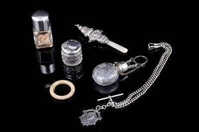 Lot 214 - Early 20th Century silver mounted novelties