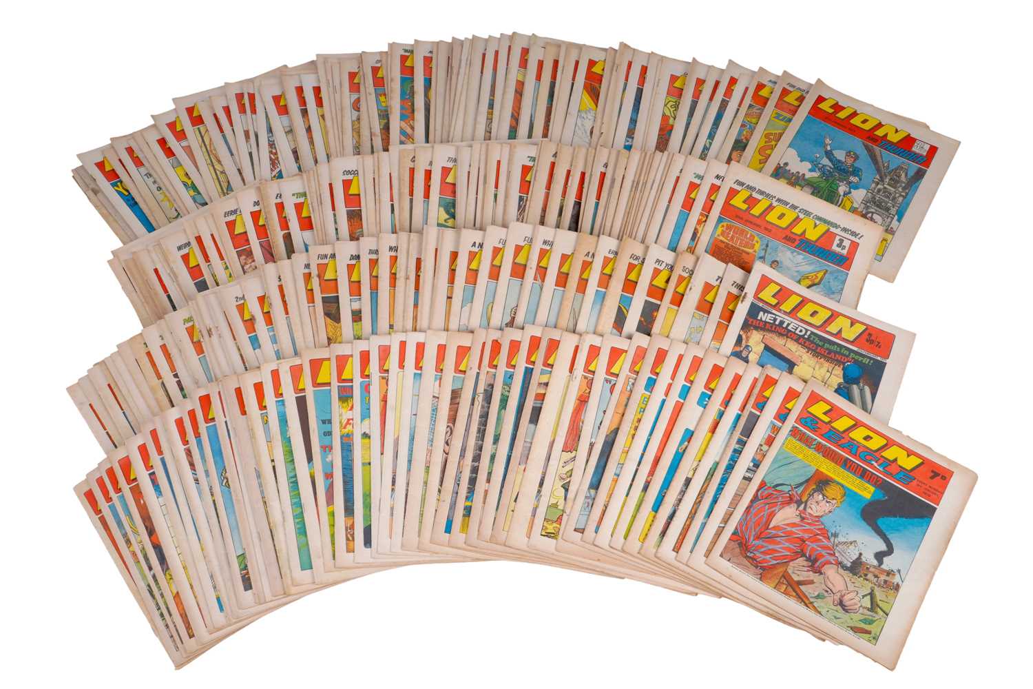 Lot 20 - Sundry issues of The Lion Comic 1970-1974