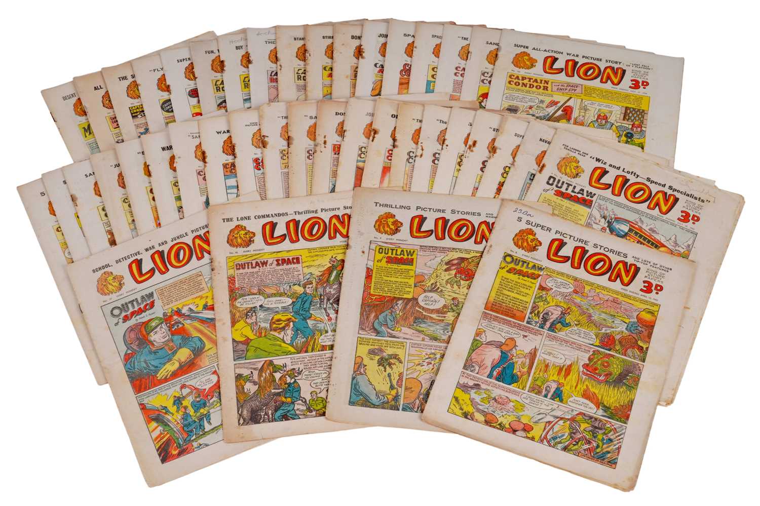 Lot 21 - Early 1950’s issues of The Lion Comic