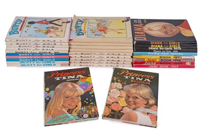 Lot 222 - Bunty for Girls and other annuals