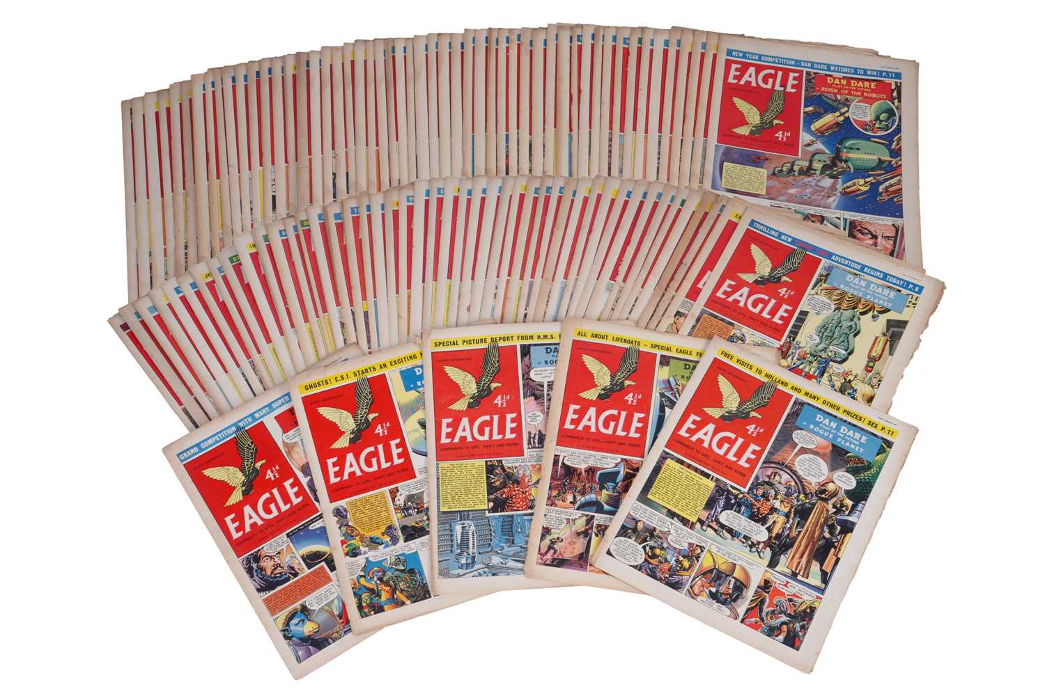 Lot 33 - The Eagle Comic Volumes 8 and 9, near complete