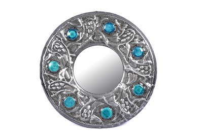 Lot 601 - An Arts and Crafts pewter mirror