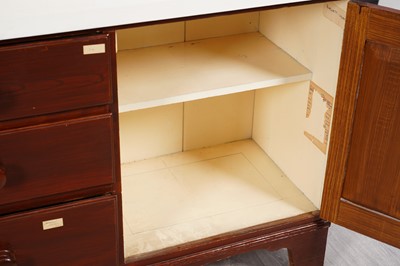 Lot 35 - A late 19th/early 20th Century stained pine dresser base