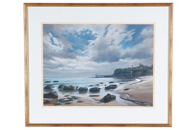 Lot 380 - Robert Turnbull - Tynemouth from King Edward's Bay | pastel