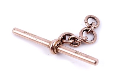 Lot 61 - An early 20th Century 9ct rose gold double "Albert" watch chain