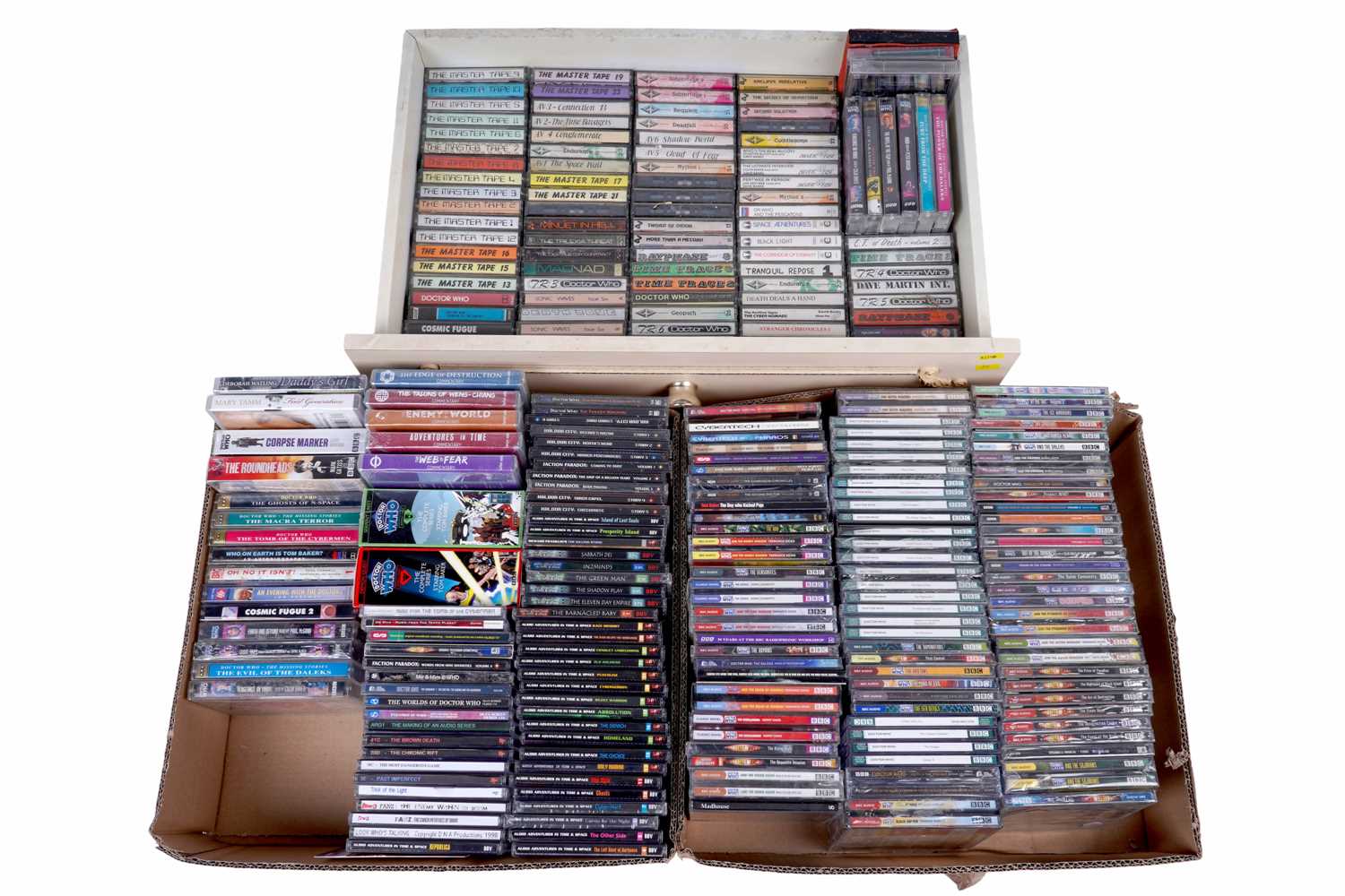 Lot 330 - A large collection of BBC and others Doctor Who CDs and cassettes