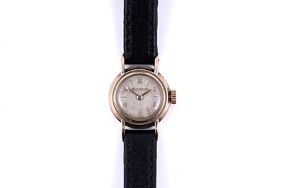 Lot 142 - A lady's 9ct gold cased Jaeger-LeCoultre wristwatch