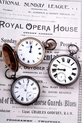 Lot 188 - Three pocket watches, including a Waltham