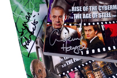 Lot 324 - A collection of eighteen signed Doctor Who DVDs and seventeen signed DVD sleeves