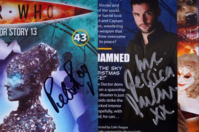 Lot 324 - A collection of eighteen signed Doctor Who DVDs and seventeen signed DVD sleeves