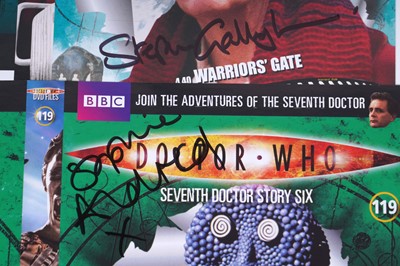 Lot 324 - A collection of eighteen signed Doctor Who DVDs and seventeen signed DVD sleeves
