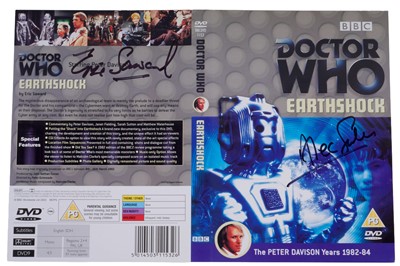 Lot 324 - A collection of eighteen signed Doctor Who DVDs and seventeen signed DVD sleeves