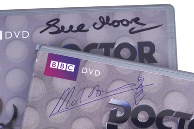 Lot 324 - A collection of eighteen signed Doctor Who DVDs and seventeen signed DVD sleeves