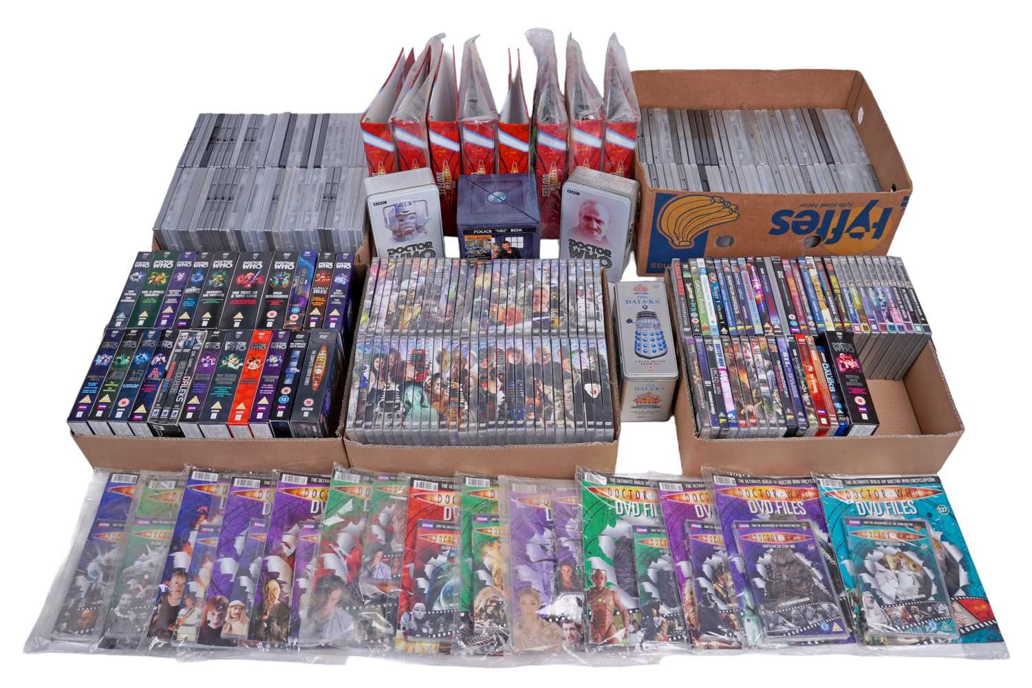 Lot 325 - A large collection of Doctor Who DVDs; and Doctor Who DVD Files binders