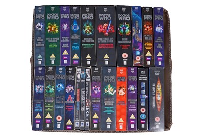 Lot 325 - A large collection of Doctor Who DVDs; and Doctor Who DVD Files binders