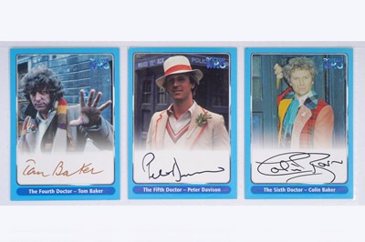 Lot 308 - A collection of Strictly Ink Production Doctor Who signed autograph cards