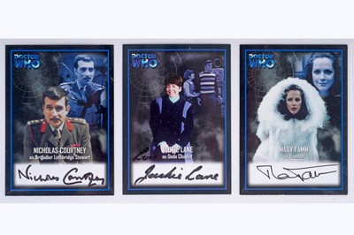Lot 308 - A collection of Strictly Ink Production Doctor Who signed autograph cards