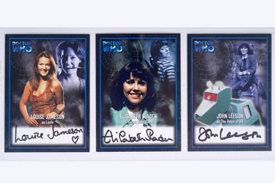 Lot 308 - A collection of Strictly Ink Production Doctor Who signed autograph cards