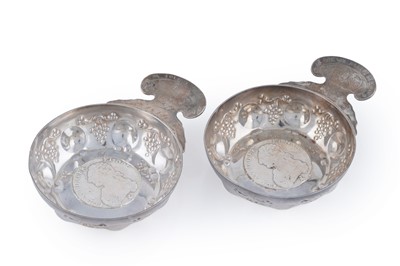 Lot 36 - Two similar late 19th Century French wine tasters
