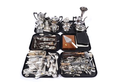 Lot 247 - A selection of silver-plated wares
