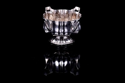 Lot 228 - An antique Italian silver pedestal sugar bowl