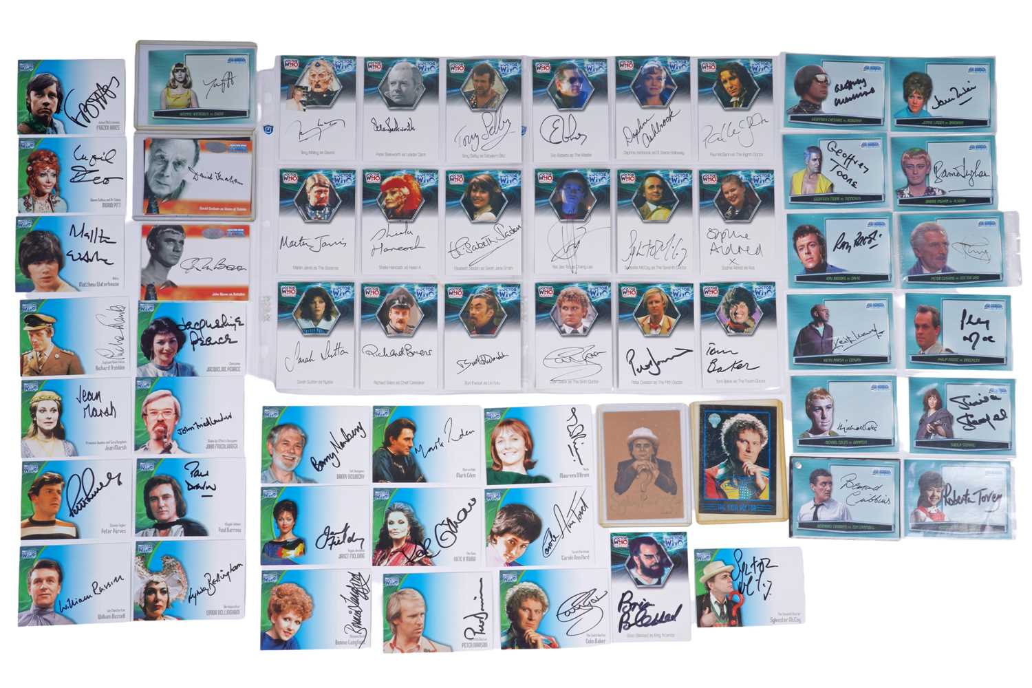 Lot 303 - A collection of signed Doctor Who trading cards