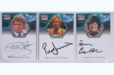 Lot 303 - A collection of signed Doctor Who trading cards