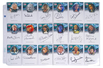 Lot 303 - A collection of signed Doctor Who trading cards