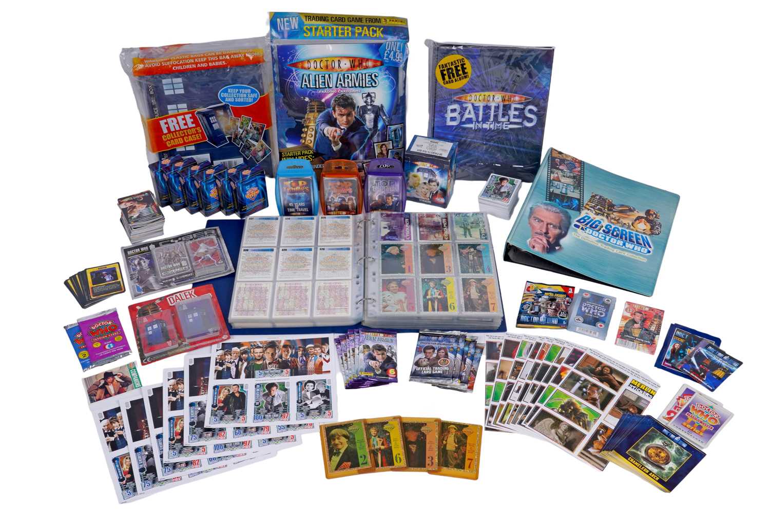 Lot 316 - A collection of Doctor Who trading cards
