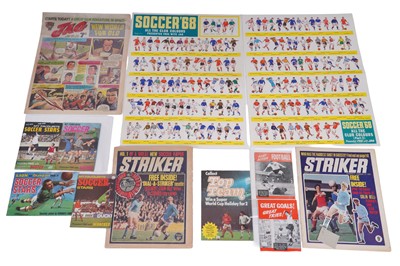 Lot 250 - Striker Football Comic and sundry giveaways