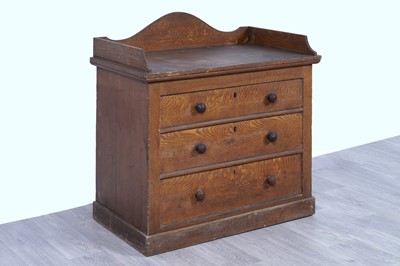 Lot 8 - A Victorian scumbled pine chest of drawers