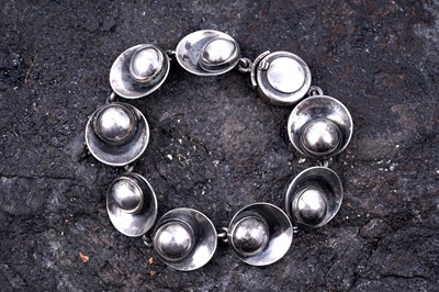 Lot 68 - A Danish silver bracelet designed by Niels Erik From