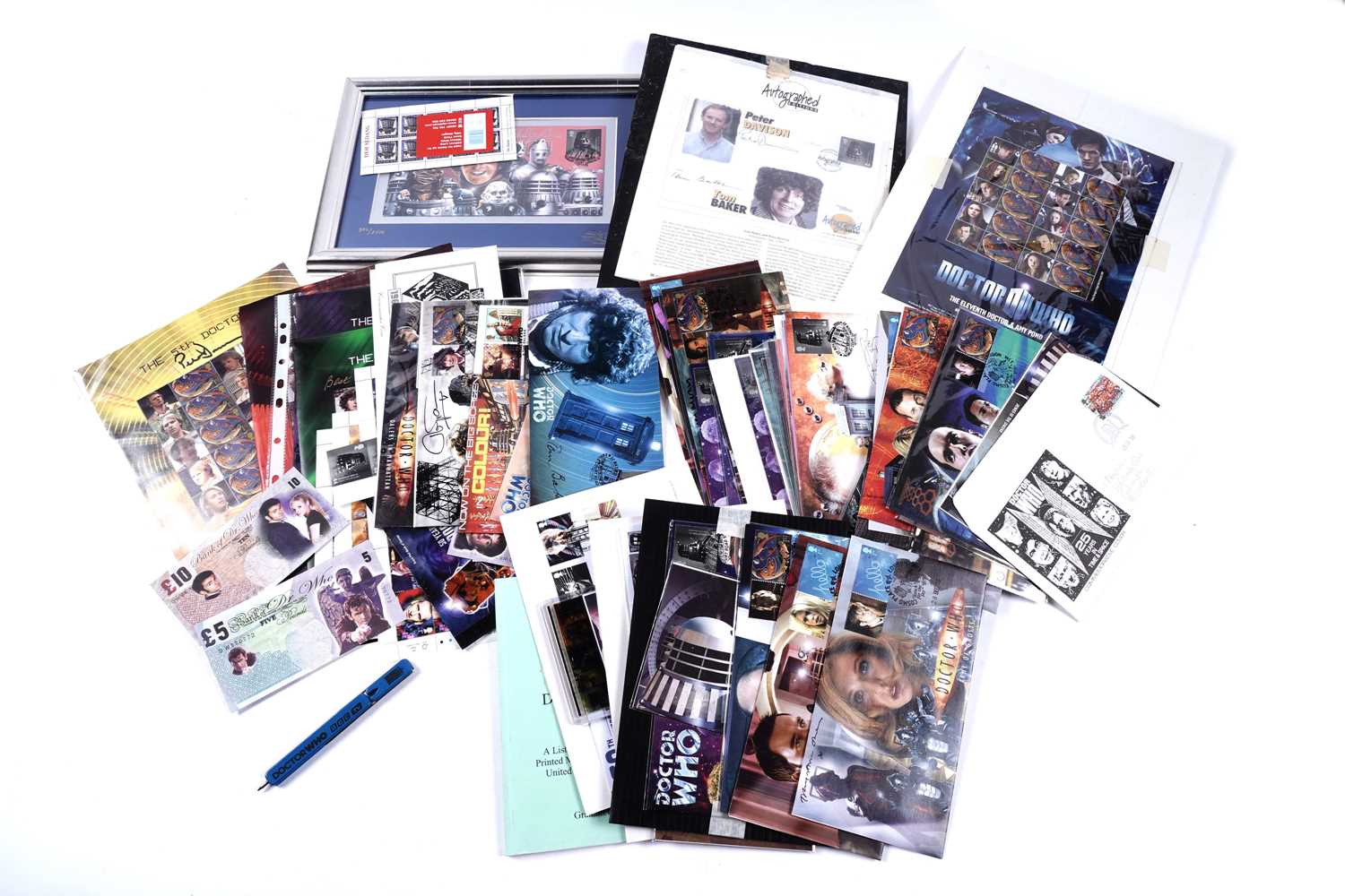 Lot 340 - A collection of Doctor Who signed First Day Covers and stamps