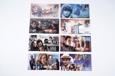 Lot 340 - A collection of Doctor Who signed First Day Covers and stamps