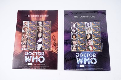 Lot 340 - A collection of Doctor Who signed First Day Covers and stamps