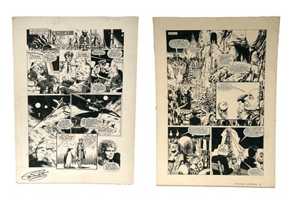 Lot 298 - Doctor Who comic artwork by John Ridgway