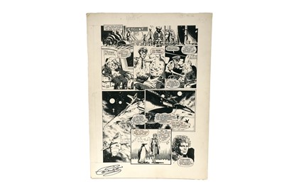 Lot 298 - Doctor Who comic artwork by John Ridgway