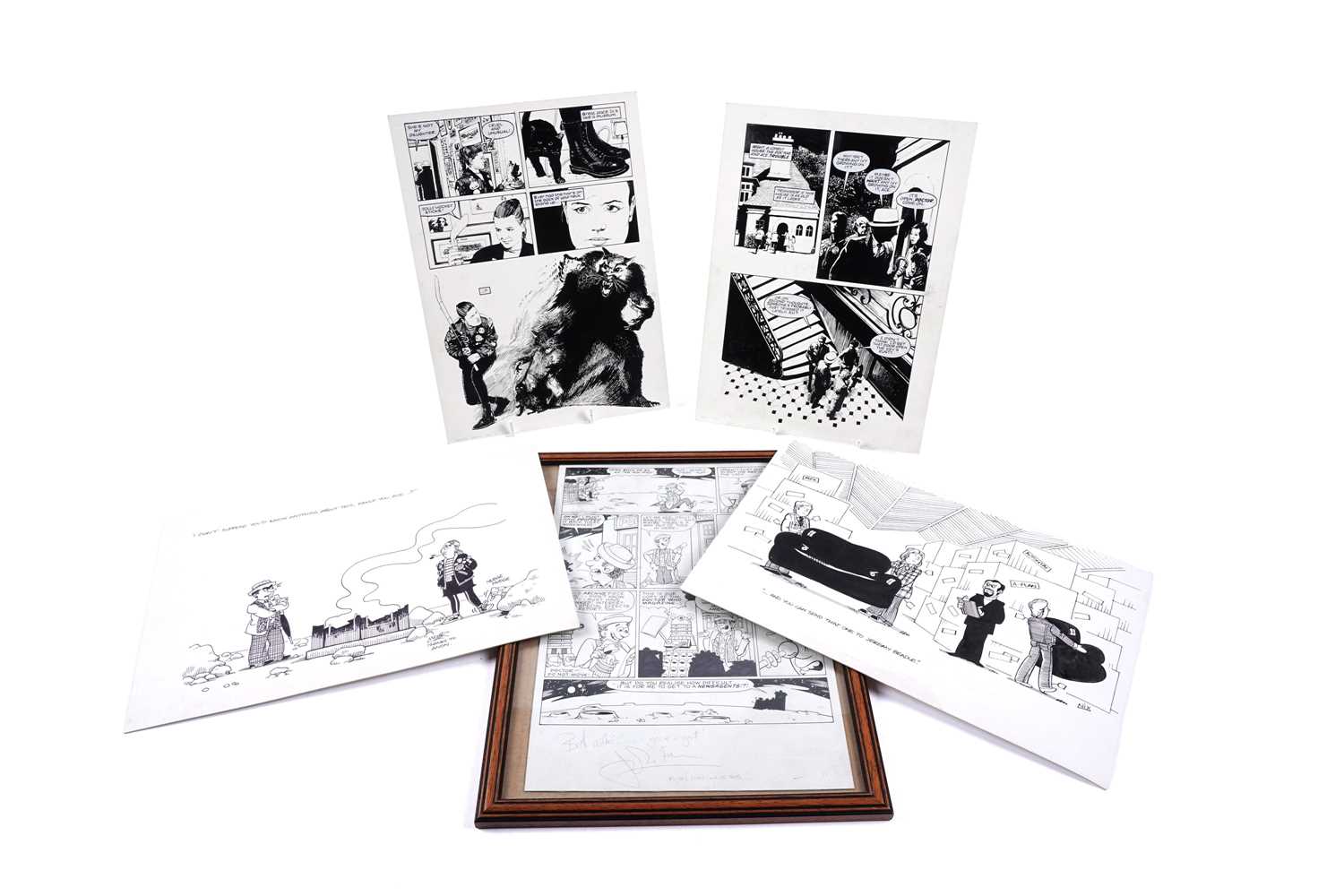 Lot 297 - Doctor Who comic artwork by Arthur Ranson