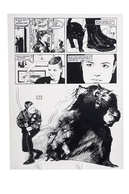 Lot 297 - Doctor Who comic artwork by Arthur Ranson