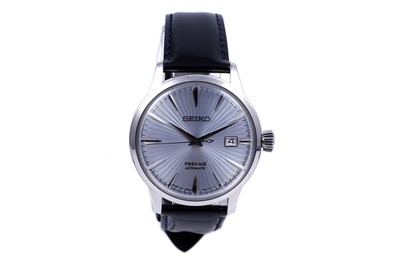 Lot 146 - A Seiko Presage stainless steel wristwatch