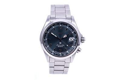 Lot 148 - A Seiko Prospex Alpinist European Edition stainless-steel wristwatch