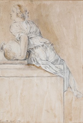 Lot 386 - 19th Century Continental School - Four figural and landscape studies | mixed media