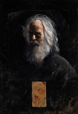 Lot 100 - Ignacio Trelis - Portrait of Leonardo da Vinci | oil