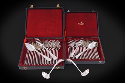 Lot 41 - A late 19th Century Dutch silver flatware part service