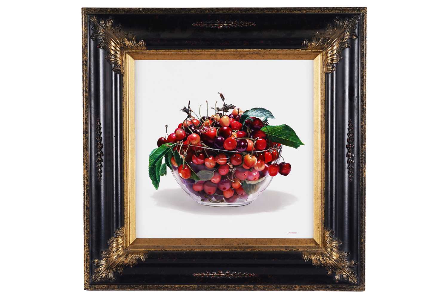 Lot 268 - Jesus Navarro - Bowl of cherries | oil