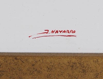 Lot 268 - Jesus Navarro - Bowl of cherries | oil